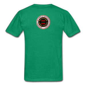 XZAKA Men "RUN" T-Shirt - Hanes Tagless - BK-GRN - kelly green