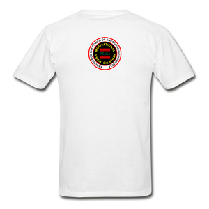XZAKA Men "RUN" T-Shirt - Hanes Tagless - WH-GRN - white