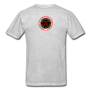 XZAKA Men "RUN" T-Shirt - Hanes Tagless - WH-GRN - heather gray