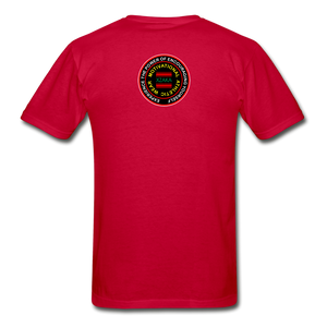 XZAKA Men "RUN" T-Shirt - Hanes Tagless - WH-YEL - red