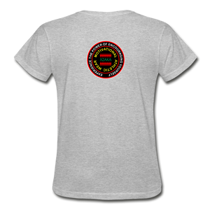 XZAKA Women "RUN" T-Shirt - Gildan Ultra Cotton - WH - YEL - heather gray