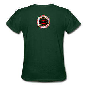 XZAKA Women "RUN" T-Shirt - Gildan Ultra Cotton - BK - YEL - forest green