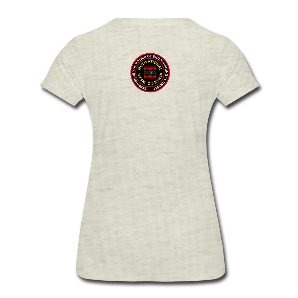 XZAKA Women "Rise Above"  T-Shirt - WH - heather oatmeal