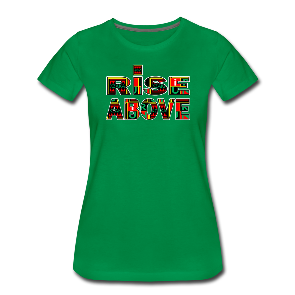 XZAKA Women "Rise Above"  T-Shirt - WH - kelly green
