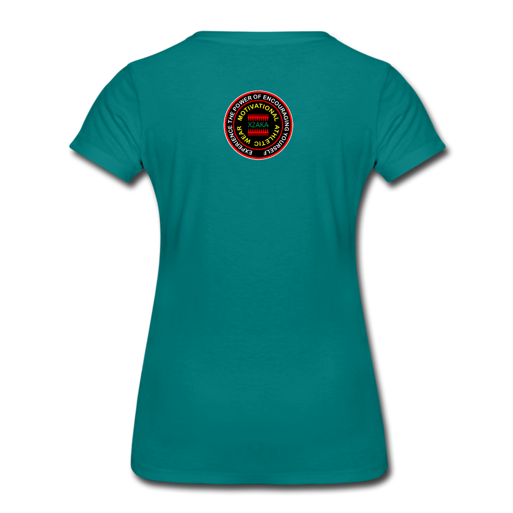 XZAKA Women "Do Your Thing"  T-Shirt - WH - teal