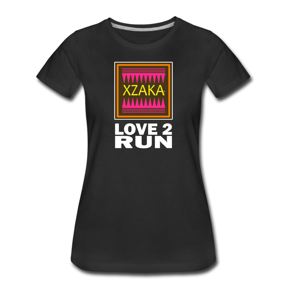 XZAKA Women "Love2Run" T-Shirt - BK - black