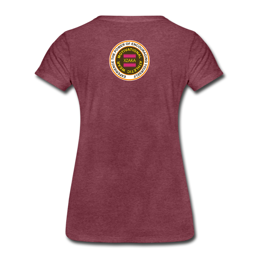 XZAKA Women "Love2Run" T-Shirt - BK - heather burgundy