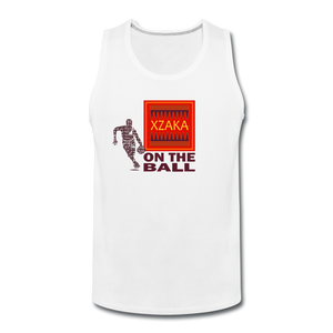 XZAKA Men "On The Ball"  Premium Tank Top - white