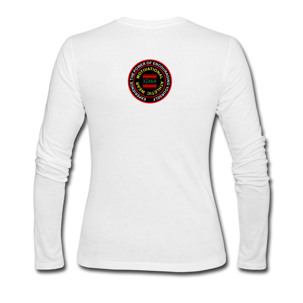 XZAKA - Women "Impossible Visible" Long Sleeve T-Shirt - KG WH - white