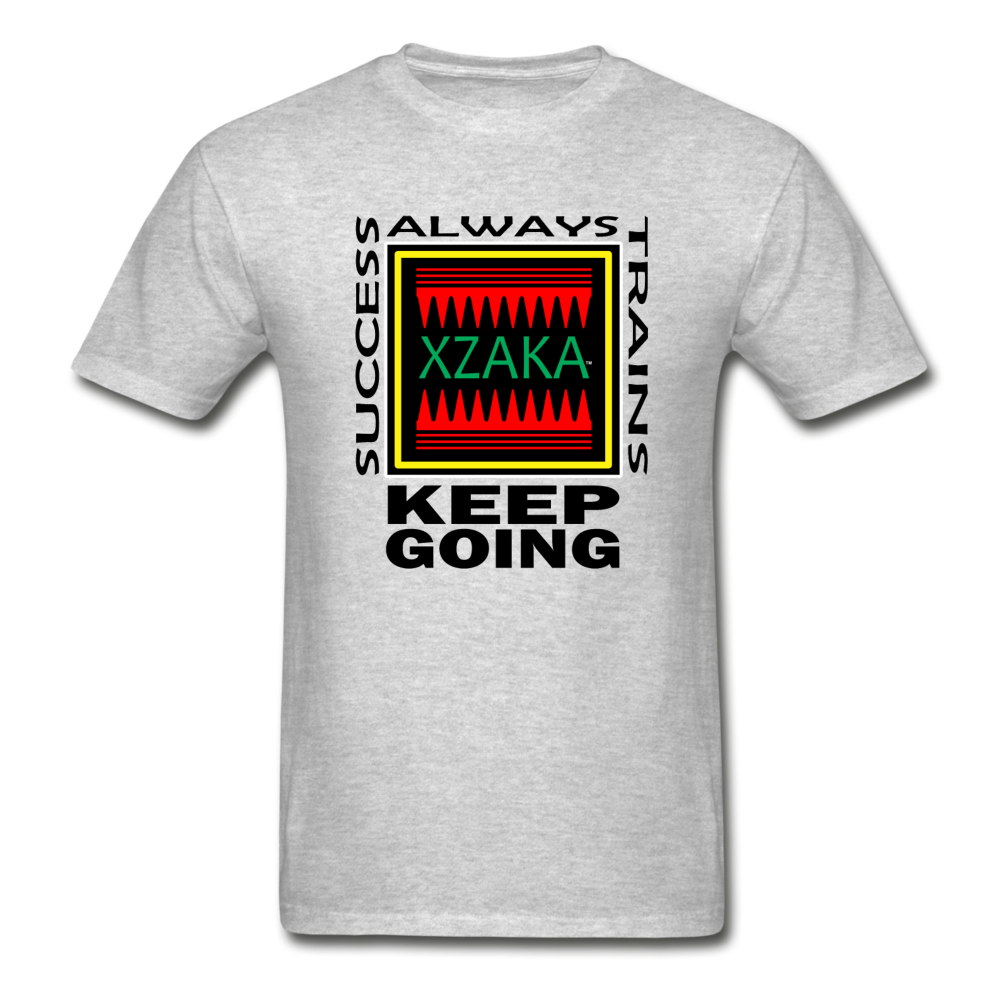 XZAKA - Men "Success Trains" T-Shirt - KG WH - heather gray