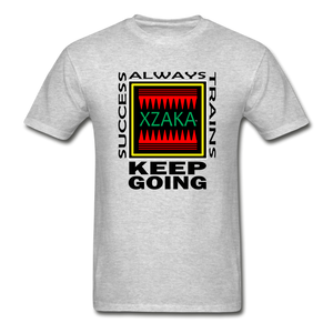 XZAKA - Men "Success Trains" T-Shirt - KG WH - heather gray