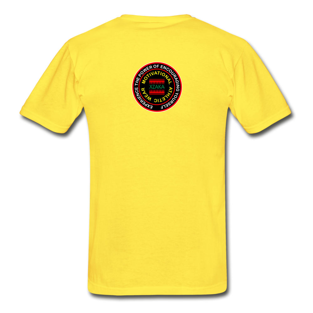 XZAKA - Men "Success Trains" T-Shirt - KG WH - yellow