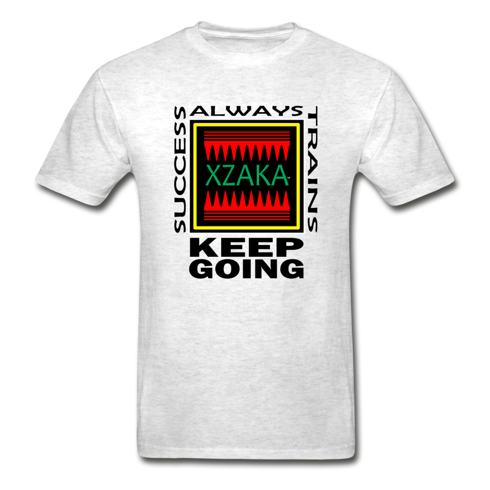 XZAKA - Men "Success Trains" T-Shirt - KG WH - light heather gray