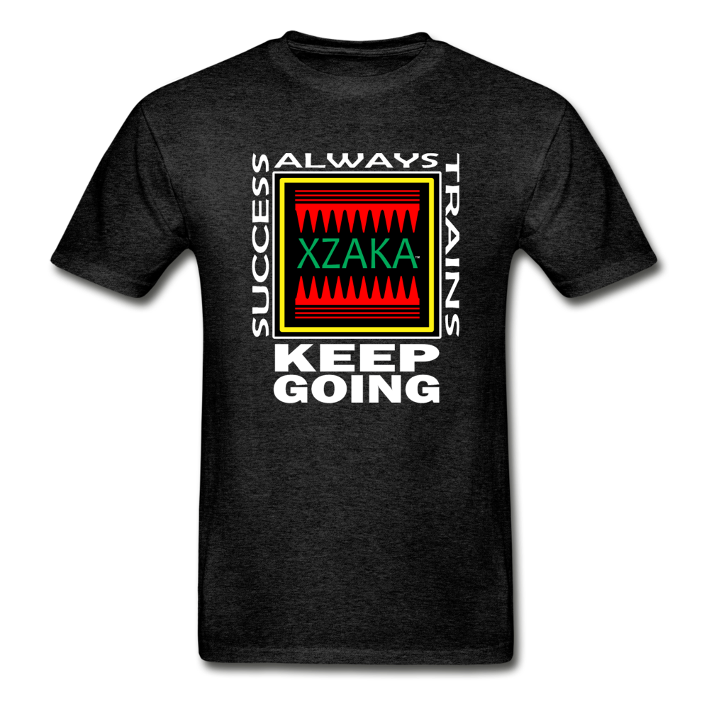 XZAKA - Men "Success Trains" T-Shirt - KG BK - charcoal gray