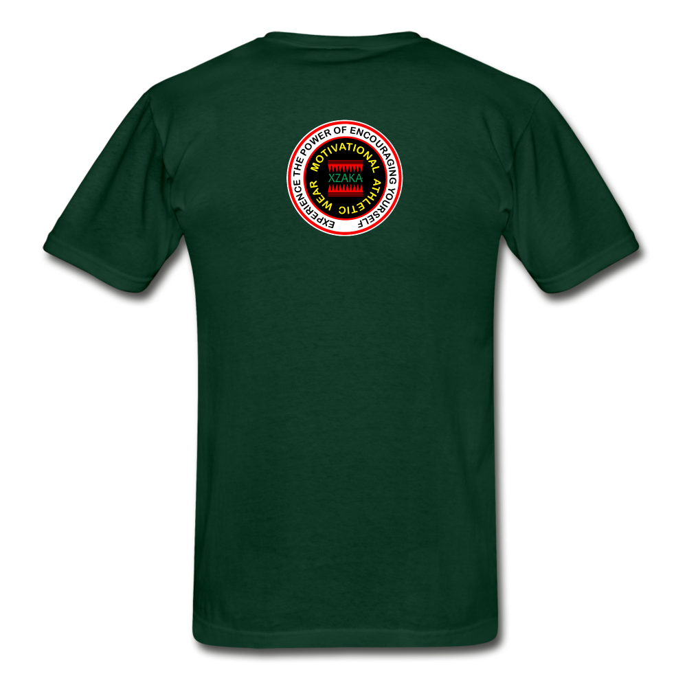 XZAKA - Men "Success Trains" T-Shirt - KG BK - forest green