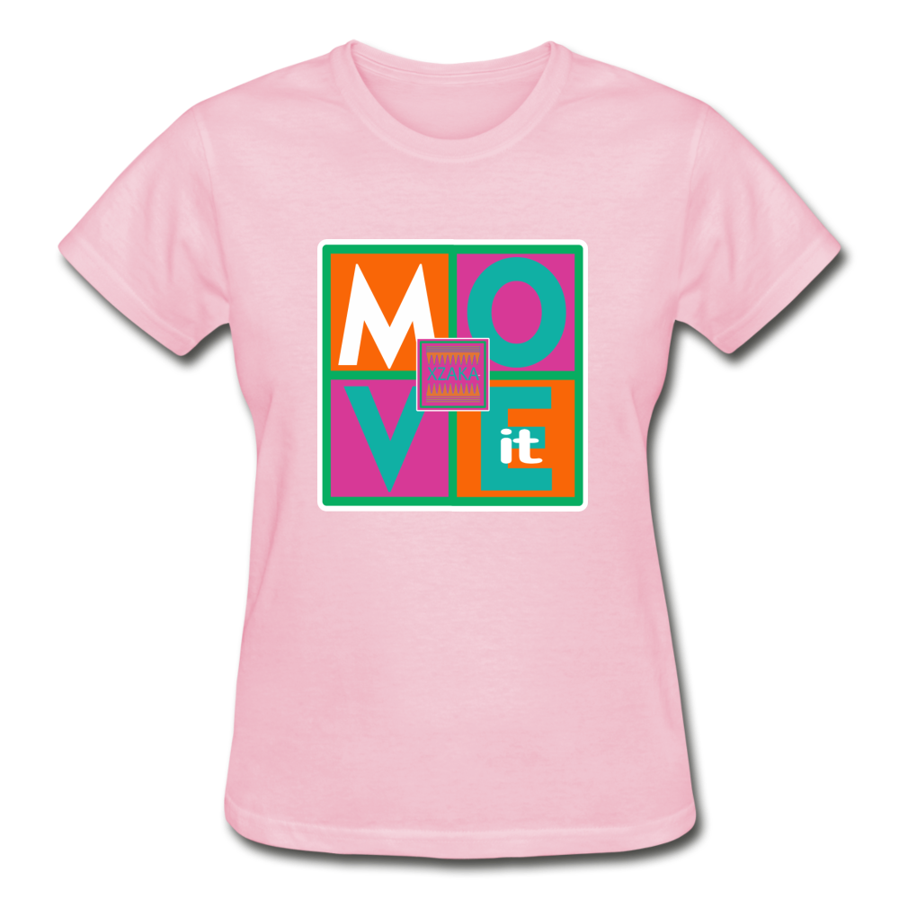 XZAKA - Women "Move It" T-Shirt - Gildan 01 - light pink