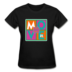 XZAKA - Women "Move It" T-Shirt - Gildan 01 - black