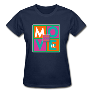XZAKA - Women "Move It" T-Shirt - Gildan 01 - navy