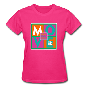 XZAKA - Women "Move It" T-Shirt - Gildan 01 - fuchsia
