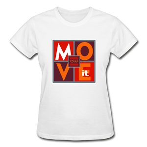 XZAKA - Women "Move It" T-Shirt - Gildan 02 - white