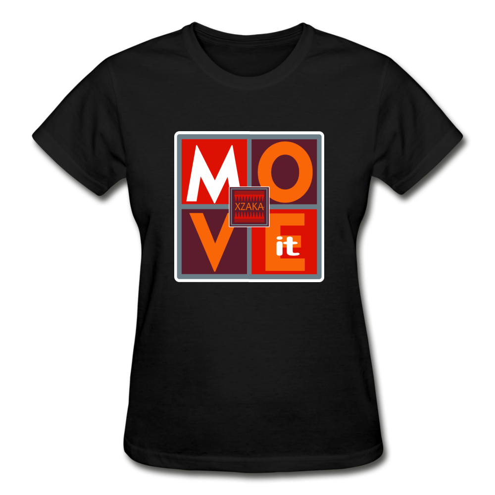XZAKA - Women "Move It" T-Shirt - Gildan 02 - black