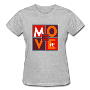 XZAKA - Women "Move It" T-Shirt - Gildan 02 - heather gray