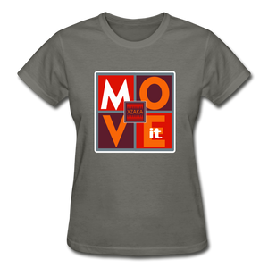 XZAKA - Women "Move It" T-Shirt - Gildan 02 - charcoal