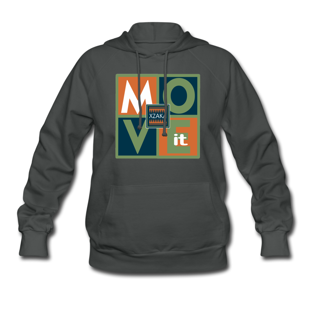 XZAKA - Women "Move It" Hoodie - 01 - asphalt