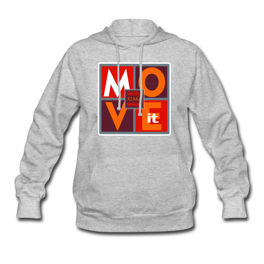 XZAKA - Women "Move It" Hoodie-  03 - heather gray