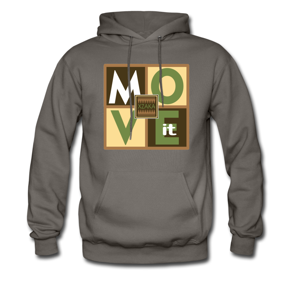 XZAKA - Men "Move It" Hoodie - 01 - asphalt gray