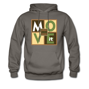 XZAKA - Men "Move It" Hoodie - 01 - asphalt gray