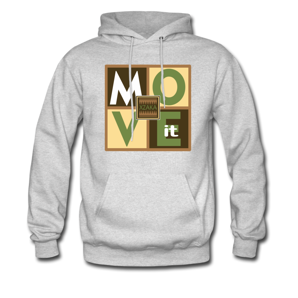 XZAKA - Men "Move It" Hoodie - 01 - ash 