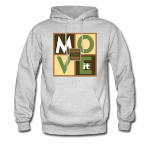 XZAKA - Men "Move It" Hoodie - 01 - ash 