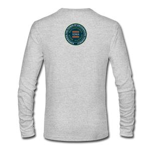 XZAKA - Men "You Can Do This" Self Talk Power T-Shirt 002- Long Sleeve - heather gray