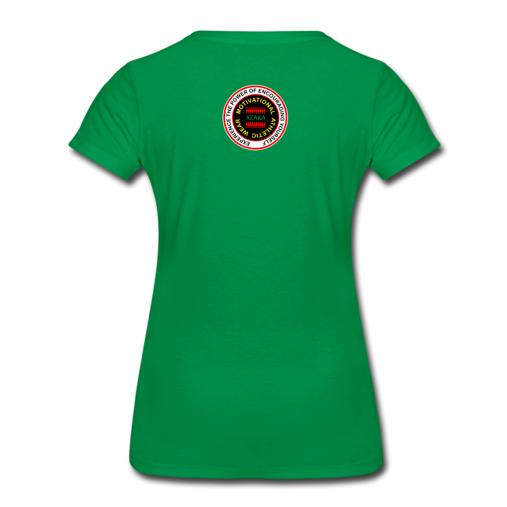 XZAKA - Women "Make It Happen" Self Talk Power T-Shirt 004 - SL-BK - kelly green