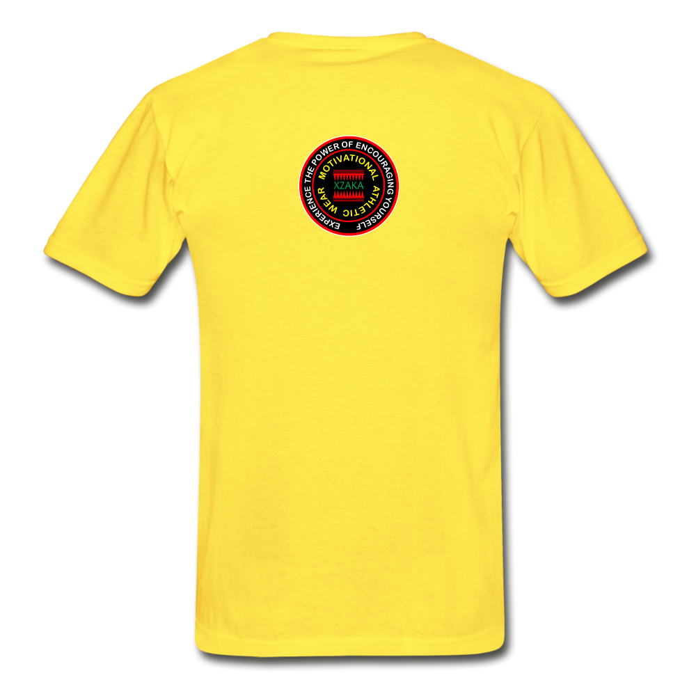 XZAKA - Men "Make It Happen" Self Talk Power T-Shirt 004 -SL - yellow