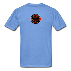 XZAKA - Men "Make It Happen" Self Talk Power T-Shirt 004 -SL - carolina blue