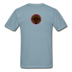 XZAKA - Men "Make It Happen" Self Talk Power T-Shirt 004 -SL - stonewash blue