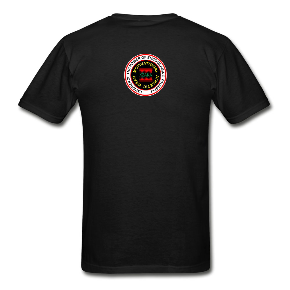 XZAKA - Men "Make It Happen" Self Talk Power T-Shirt 004 - SL-BK - black