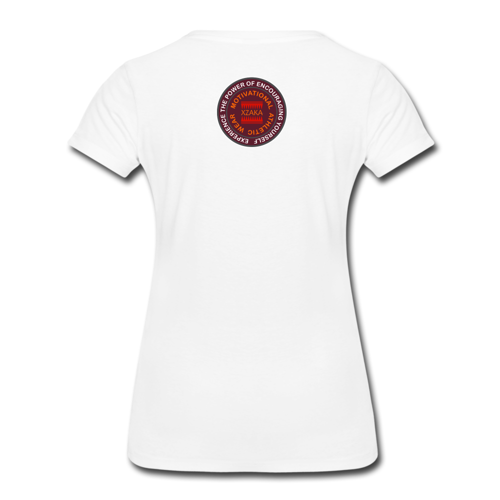 XZAKA Women "Just be happy" T-Shirt - STP - white