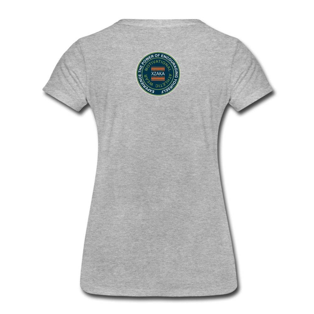 XZAKA Women "Keep it simple" T-Shirt -WH - STP - heather gray