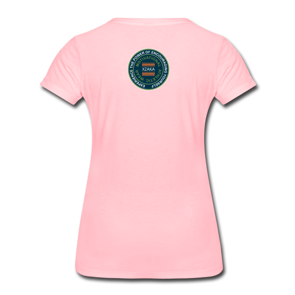 XZAKA Women "Keep it simple" T-Shirt -WH - STP - pink