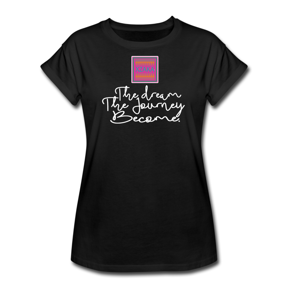 XZAKA - Women's 'DJB' Relaxed Fit T-Shirt - BK - black