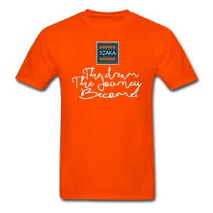 XZAKA - Men "DJB:  Tagless T-Shirt - Hanes - BLK - orange
