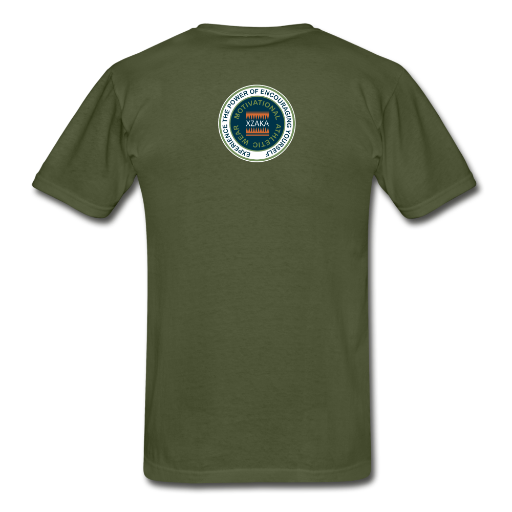 XZAKA - Men "DJB:  Tagless T-Shirt - Hanes - BLK - military green
