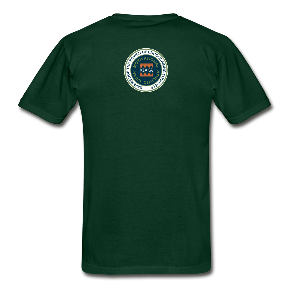 XZAKA - Men "DJB:  Tagless T-Shirt - Hanes - BLK - forest green