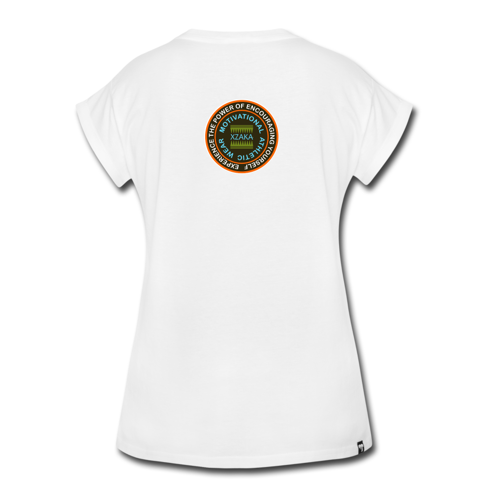 XZAKA - Women's 'DJB' Relaxed Fit T-Shirt -WHT.002 - white