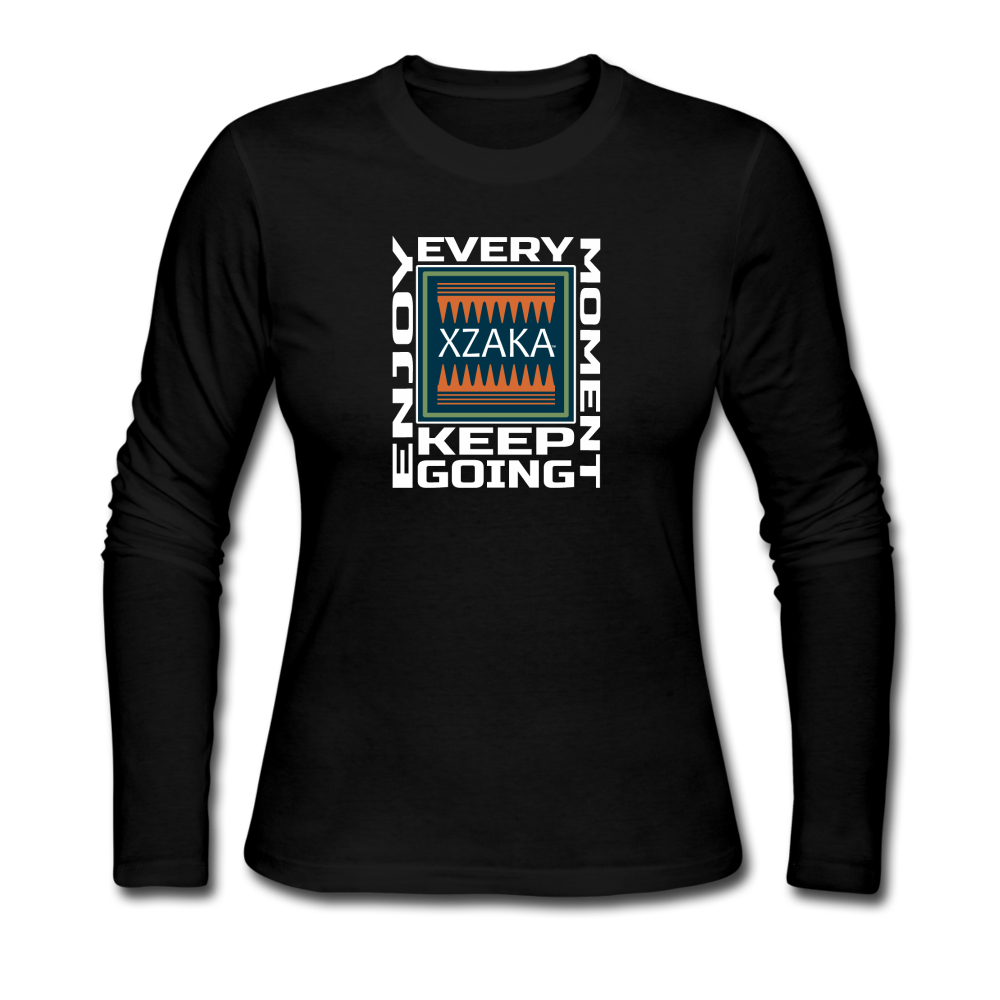 XZAKA Women "Enjoy Every Moment" T-Shirt - BLK - black
