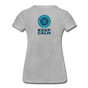 XZAKA - Women " Keep Calm"  T-Shirt - Premium - heather gray