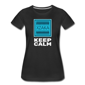 XZAKA - Women " Keep Calm" T-Shirt - Premium - black